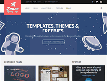 Tablet Screenshot of lunartemplates.com